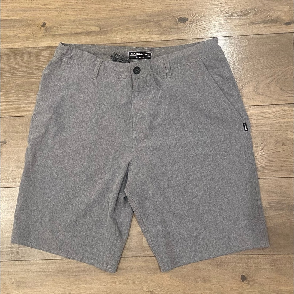 O’Neill relaxed fit below the knee hybrid short in reserve heather 36 NWOT
